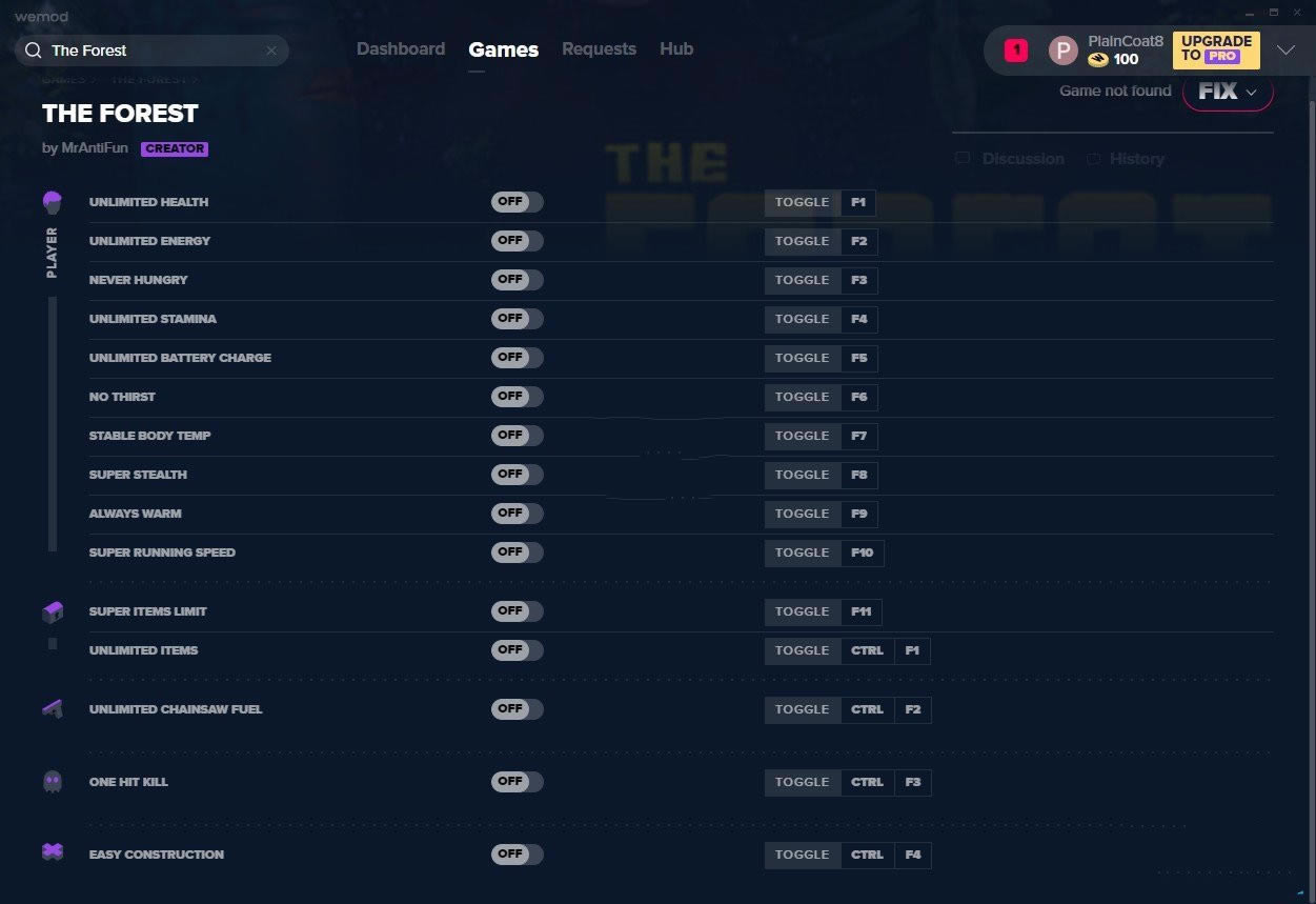 The Forest޸_The Forestʮ޸ v2019.10.02 MrAntiFun-ĵ