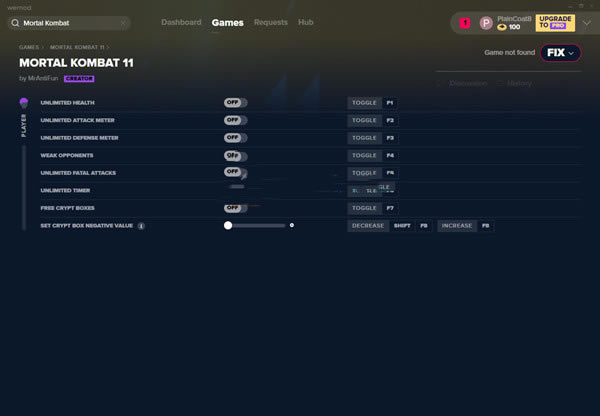 真人快打11修改器最新版_真人快打11八项修改器 v2020.02.05 MrAntiFun版-开心电玩
