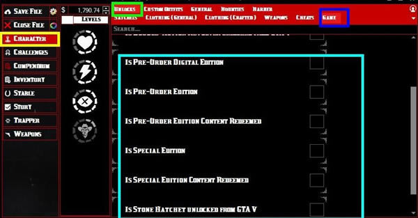 荒野大镖客2PC存档修改器_荒野大镖客2PC版存档修改器 v1.5.0 XB36Hazard版-开心电玩