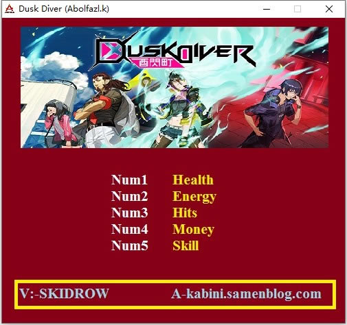 ���W��޸���_Dusk Diver���W������޸��� v1.0 Abolfazl��-���ĵ���