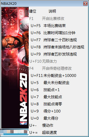 NBA2K20�޸���������Ӱ_NBA2K20ʮ�����޸��� v1.0 ������Ӱ��-���ĵ���