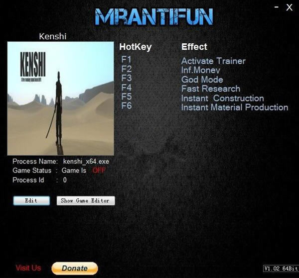 kenshi�޸���_��ʿkenshi�����޸��� v1.0.7 MrAntiFun�棨64λ��-���ĵ���