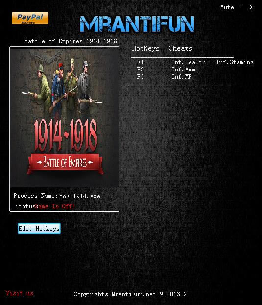 �۹�֮ս��1914-1918�޸���_�۹�֮ս��1914-1918�����޸��� v1.507 MrAntiFun��-���ĵ���